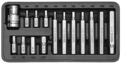 Yato - Imbus Bitset - HEX 15-delig - Staal S2 - 30mm/75mm
