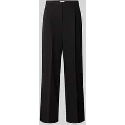 Wijdvallende broek met viscose,