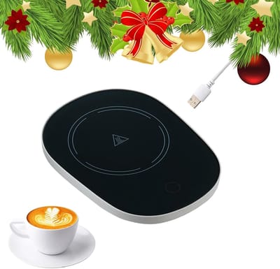 Cup Warmer voor Dranken, USB Koffiewarmer met 55°C Temperatuur, Ideaal voor Koffie en Thee