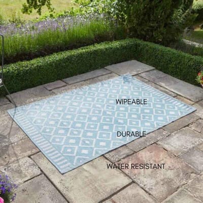Buitentapijt - Al Fresco Tapijt - Binnen en buiten - UV- en weerbestendig - 150 x 210 cm - Meervoudig geometrisch
