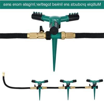 Automatische 360° Rotatie Tuinsproeier voor Efficiënte Irrigatie, Verstelbare Watering voor Gazons en Tuinen