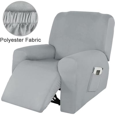 Fluwelen Lazy Boy Fauteuil Sofahoes Stretch Fauteuil Hoge Kwaliteit Sofahoes Voor Woonkamer Fauteuil Sofa gray