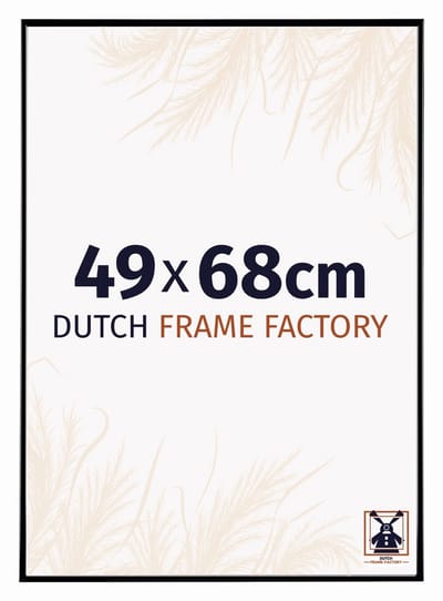 Fotolijst 49x68 cm - Kunststof - Zwart Hoogglans - Easy