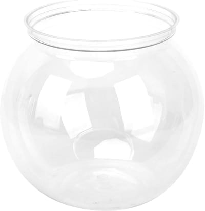 Allecto Plus - Mini Aquarium Clear Plastic Fish Bowl met 360° View - Decoratieve Aquarium (Mini)