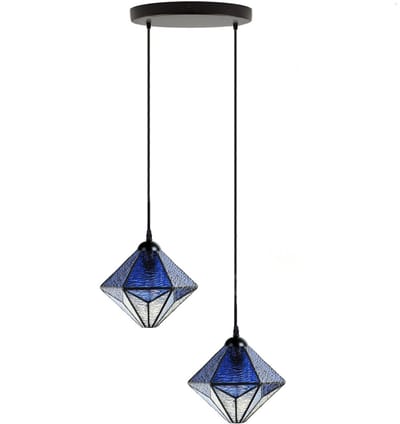 Tiffany Kroonluchter Akira Blue 2 - Art Deco Trade