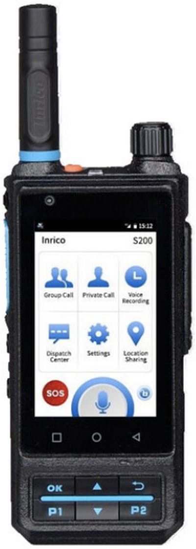 Inrico S200 V2 4G LTE Zello POC Portofoon, GPS, Smartphone, Wifi, NFC