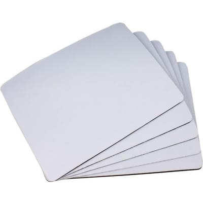 10 stuks witte sublimatie muismat, 8,7 x 7,1 inch, blanco rechthoek met polssteun, blanco rechthoekige pad voor warmtepersoverdracht |    Bureau-accessoires