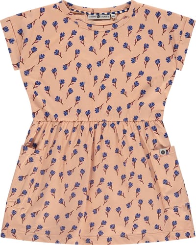 Stains and Stories girls sweatdress Meisjes Jurk - SALMON - Maat 104