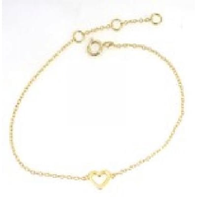 Twice As Nice Halsketting in zilver, open hartje 45cm