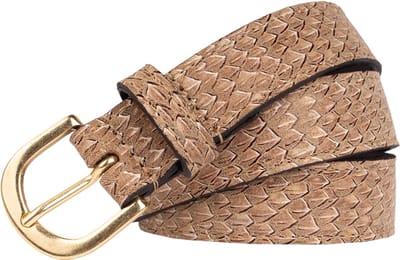 Legend Dames - Leren riem - Taupe - 80cm