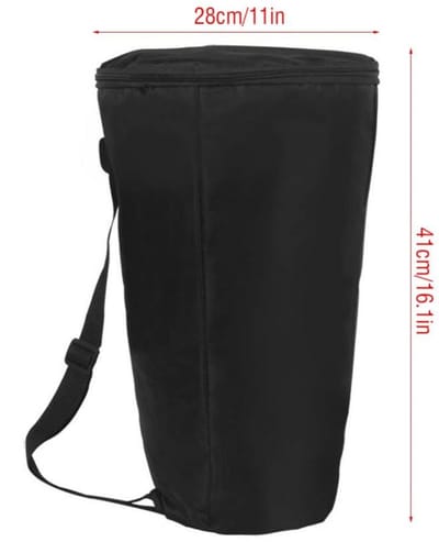 Dailygoods- Djembe Drumzak Waterdicht - Zachte Gigbag - Draagbare Rugzak - Schoudertas - Duurzaam Materiaal - Geschikt voor Kleine/Grote Trommel - Drumtas