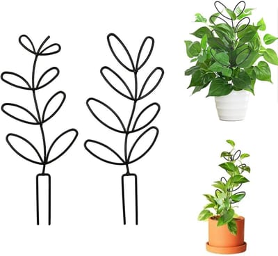 GELLDG 2 stuks plantenstandaards - Plantenstandaard voor binnen - Plantenstandaard voor buiten - Klimrek voor planten - Geschikt voor kleine en middelgrote potplanten