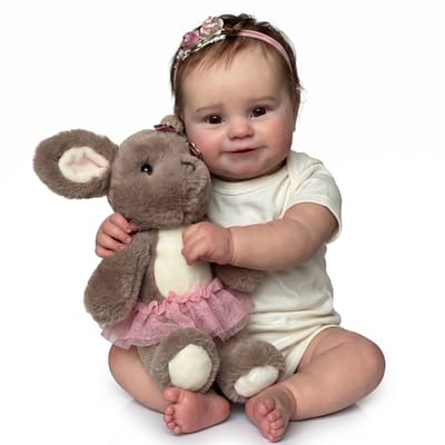 Sogiol® Levensechte Reborn Babypop Meisje - Babypoppen - 50CM - Volledig Siliconen Vinyl - Wasbaar & Realistisch - Inclusief Outfit