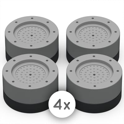 Amenzo® Trillingsdempers Wasmachine - 4 Stuks - Wasmachine Verhoger - Extra Dik - Wasmachine Dempers - Stapelbaar - Droger - Vaatwasser