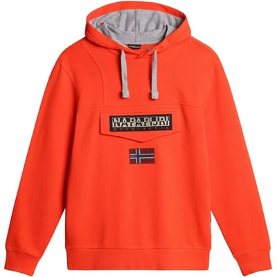 Burgundy sweatshirt met capuchon Napapijri