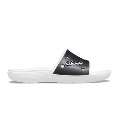 Crocs Classic Colorblock Slide Wit/Zwart Maat 36/37 US M4/W6