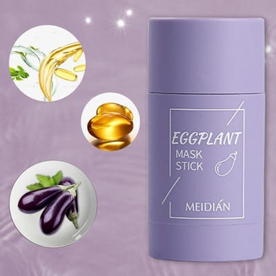 40G Groene Thee Zuiverende Klei Stick Masker Oliecontrole Anti-Acne Aubergine Fijne Stevige Reinigingscrème YSL Eggplant Acne mask white
