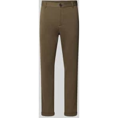Slim fit broek met steek- en achterzakken