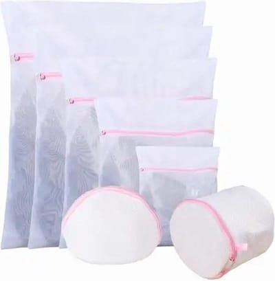 Knaak 2 In 1 Waszakken - Waszak + Packing Cube - Set Van 7 - Bescherm Je Was - 120L - Roze