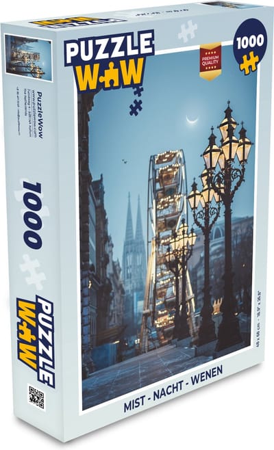 Puzzel Mist - Nacht - Wenen - Legpuzzel - Puzzel 1000 stukjes volwassenen