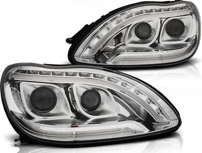 Koplampen met parkeerlicht MERCEDES W220 S-Klasse 09 98-05 05 CHROOM
