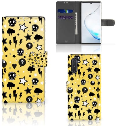 Telefoonhoesje met Naam Samsung Galaxy Note 10 Punk Geel