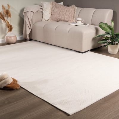 NATURL. Wollen vloerkleed - Reno Creme - 80x150cm