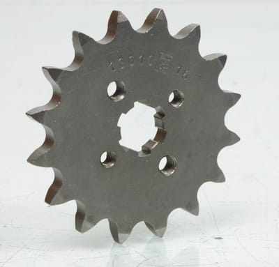 uitgaand tandwiel van de versnellingsbak esjot voor motorfiets yamaha 125 rd lc2 ypvs 1985 tot 1987 16 tanden steek 428 nieuw