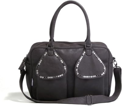Luxe Luiertas - Baby Organizer - Baby Verzorging - Inclusief Mat - 30 x 40 x 15 cm - Antraciet
