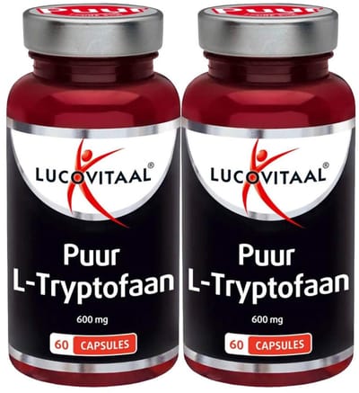 Lucovitaal L-Tryptofaan Puur 600mg - 2 x 60 capsules - Voordeelverpakking