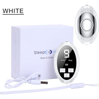 Microstroom Slaaphulpmiddelen Digitaal Handheld Hypnose Instrument Nacht Angst Drukverlichting Zenuwen Kalmeren Hulp bij Slapen Apparaat wit