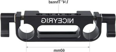 15mm Dual Rod Clamp met 1/4" Draad voor Professionele Railondersteuning en Camera Stabilisatie