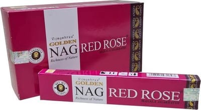 Golden Nag Red Rose wierookstokjes (12 pakjes van 15 gram)