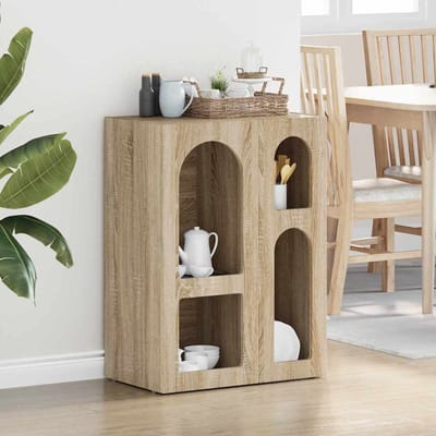 vidaXL - Dressoir - ELST - Sonoma - Eik - 59 - x - 35 - x - 80.5 - cm - Bewerkt - hout