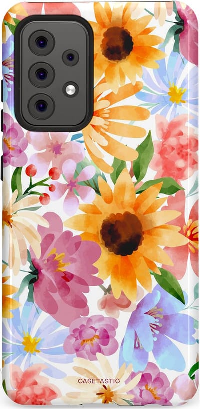 Casetastic Hoesje Geschikt voor Samsung A52 (4G/5G/s) - Stijlvolle Beschermende Duo-layer Case - Aquarel fantasie