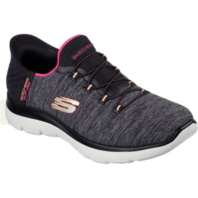 SKECHERS SUMMITS-DAZZLING HAZE 149937 BKMT sneakers slip in dames zwart