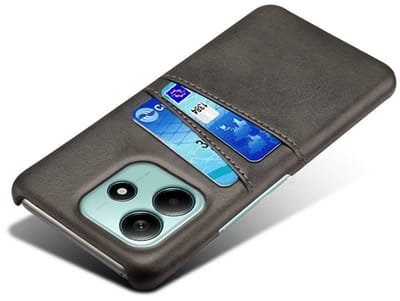 Backcover met Opbergvakjes + Screenprotector voor Xiaomi Redmi Note 14 5G _ Zwart