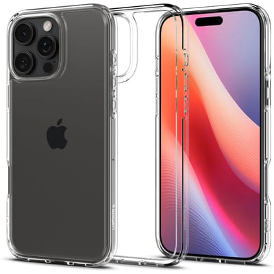 Spigen Ultra Hybrid Hoesje Geschikt voor Apple iPhone 16 Pro Max - Back Cover met Air Cushion - Transparant