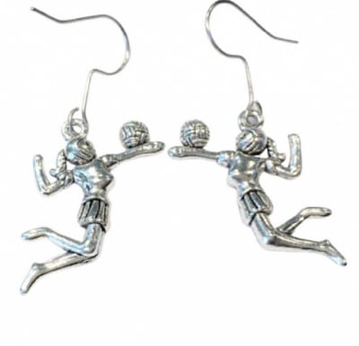zilver Volleybal oorbellen