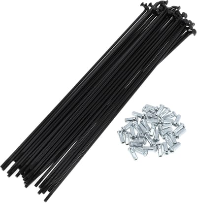 Dailygoods- Spaken 12G 210mm - Fiets Spaken - Koolstofstaal - Zwart - Spaakset - Duurzaam en vervangbaar - Fietsspaken