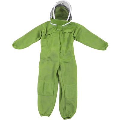 Combinaison d'apiculture Professionnelle Respirante Corps Entier Combinaison d'apiculteur avec Chapeau à Voile RondeXXL XL green