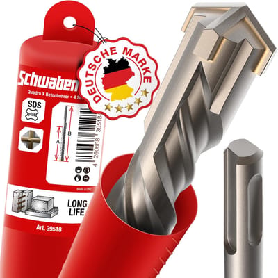 SDS Plus Boor 40mm x 600mm - Perfect voor Beton en Metselwerk - Premium Kwaliteit met Hardmetalen Tip