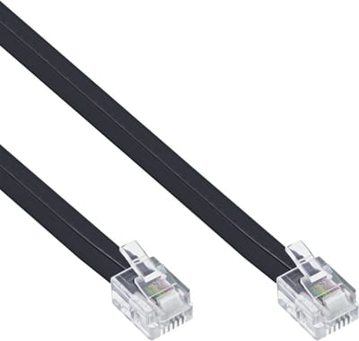 InLine Modulaire kabel, RJ12, mannelijk / mannelijk, 6-aderig, 6P6C, 10m