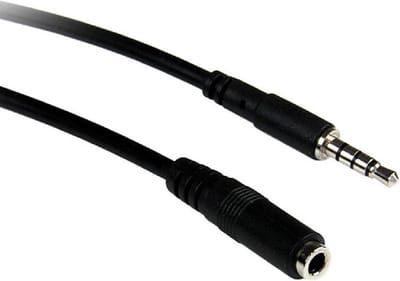 StarTech 4-polige 3,5mm Jack Verlengkabel - 2 meter - Zwart
