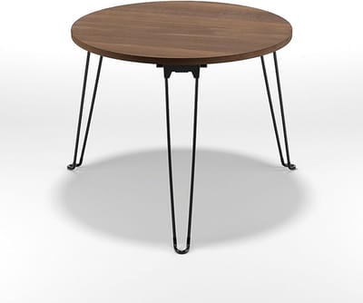 Opvouwbare Salontafel - Lage Bijzettafel - Ruimte Besparen - Eenvoudig Op te Bergen - 60x60x40cm - Walnoot