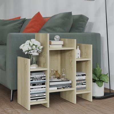 vidaXL - Bijzetkast - 60x26x60 - cm - bewerkt - hout - sonoma - eikenkleurig