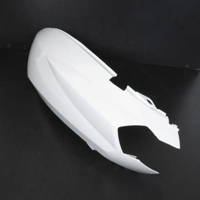 teknix linker achterklep voor peugeot 50 kisbee 2t en 4t scooter / glanzend wit nieuw