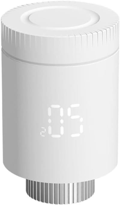 Slimme Thermostaatkraan - Radiatorkraan Slimme Thermostaat - Energie Besparen - 7-Daags Programmeerbaar - M30x15mm - Wit