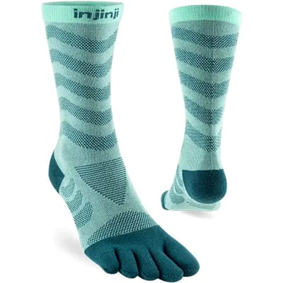 INJINJI | Womens Ultra Run Crew Glacier (Maat - XS-S) | Teensokken