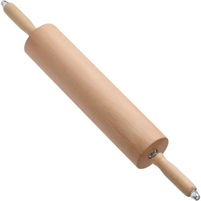 HENDI Houten deegroller – massief beukenhout – ergonomische handgrepen – ⌀90x667 mm